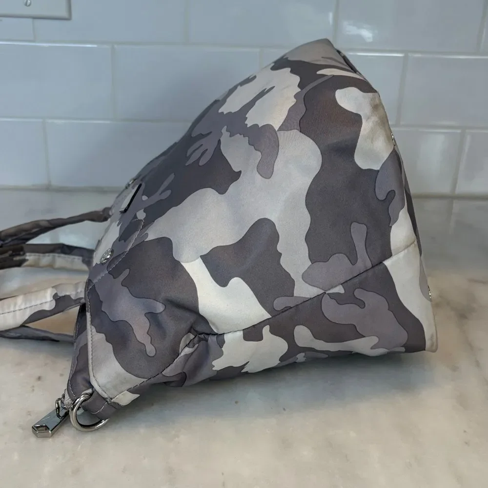MZ Wallace Purse Handbag Camouflage Soho Convertible Tote with Pouch Bag